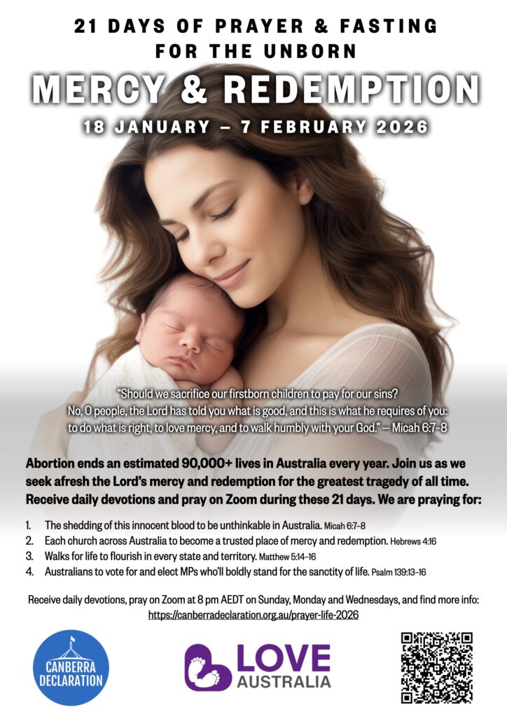 2026 Prayer for Life Poster