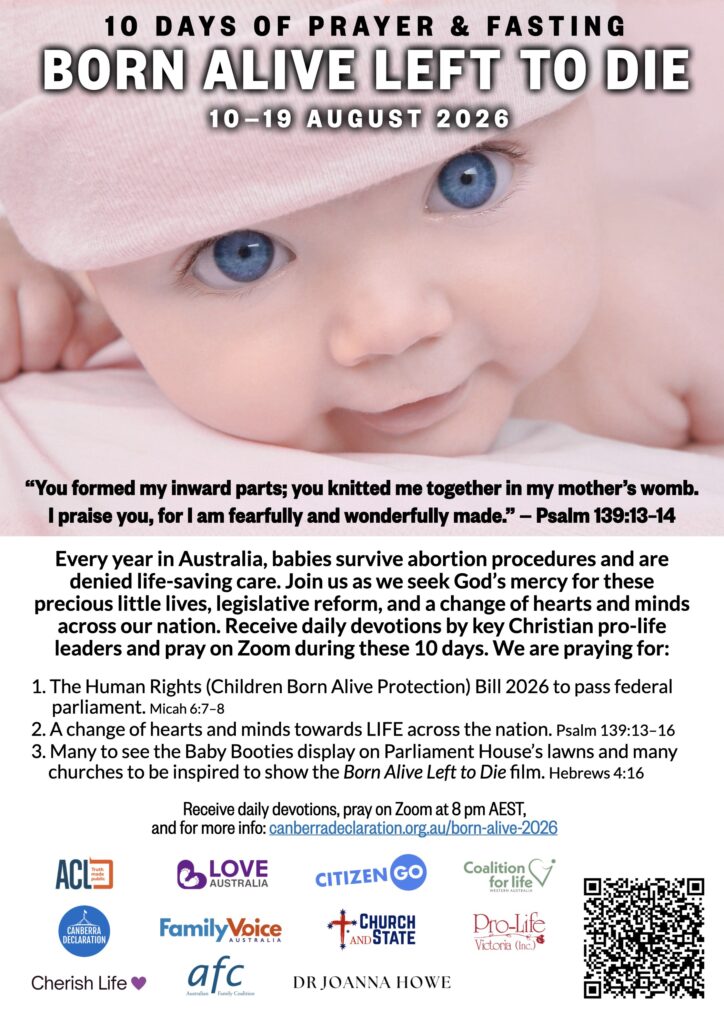 2026 Prayer for Babies Born Alive Poster